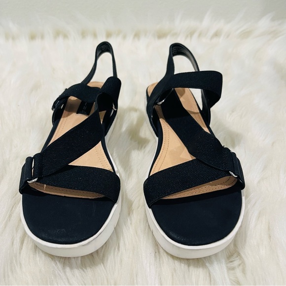 Women’s Steven by Steven Madden Gitty Wedge Black Sandals Size 8.5 US! - Picture 4 of 11